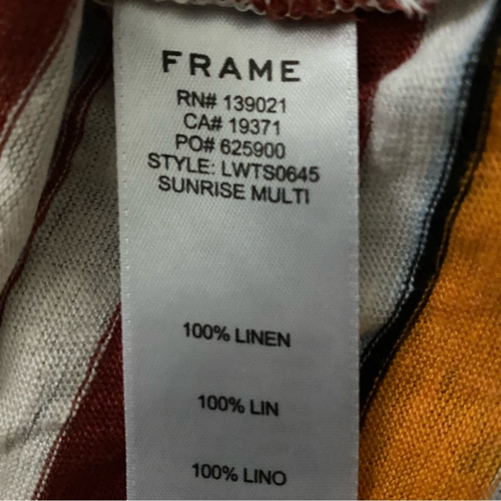 FRAME Ringer Striped Tank Top Size Small - Picture 6 of 6